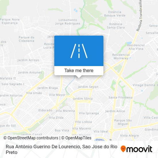 Rua Antônio Guerino De Lourencio map