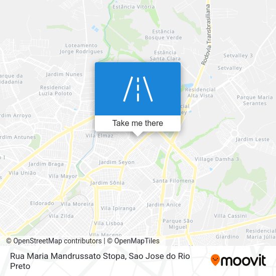 Rua Maria Mandrussato Stopa map