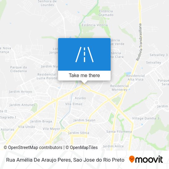 Rua Amélia De Araujo Peres map