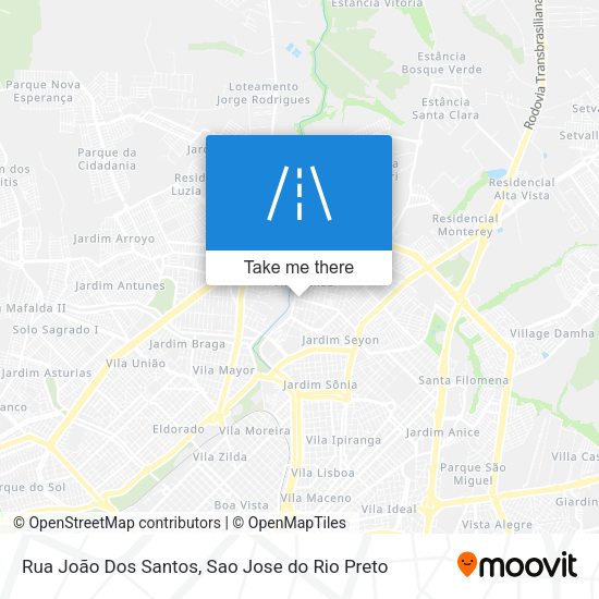 Rua João Dos Santos map