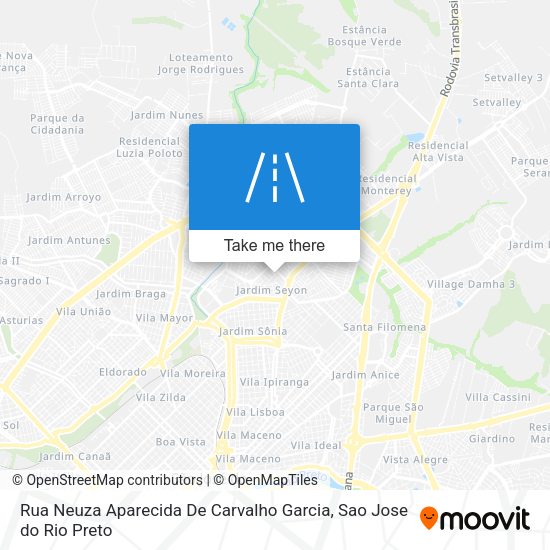 Rua Neuza Aparecida De Carvalho Garcia map
