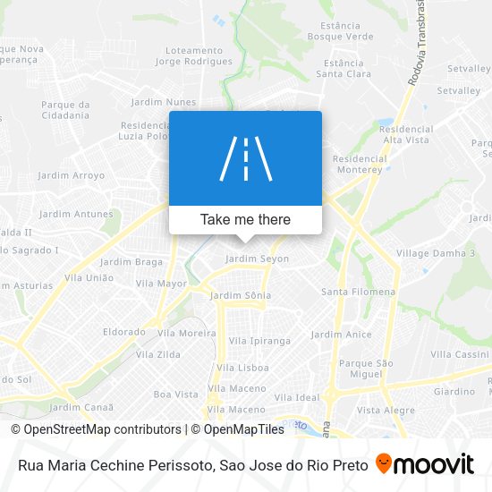 Rua Maria Cechine Perissoto map