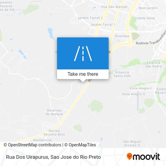 Rua Dos Uirapurus map