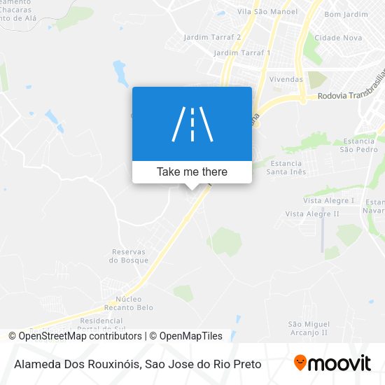 Alameda Dos Rouxinóis map