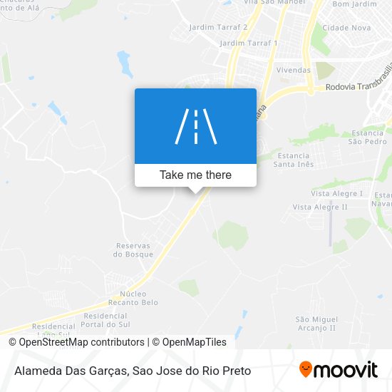 Alameda Das Garças map