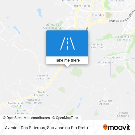 Avenida Das Siriemas map