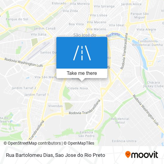 Rua Bartolomeu Dias map