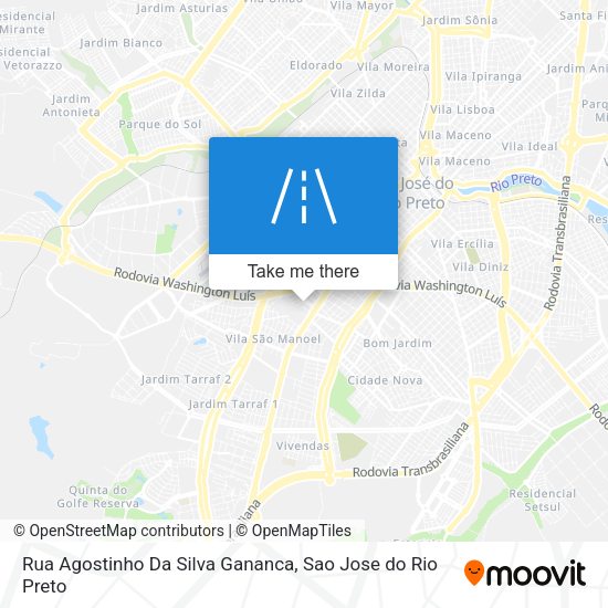 Rua Agostinho Da Silva Gananca map