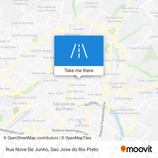 Rua Nove De Junho map