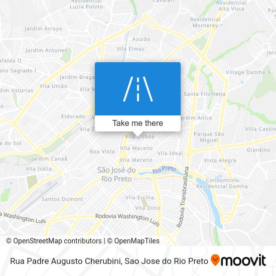 Rua Padre Augusto Cherubini map