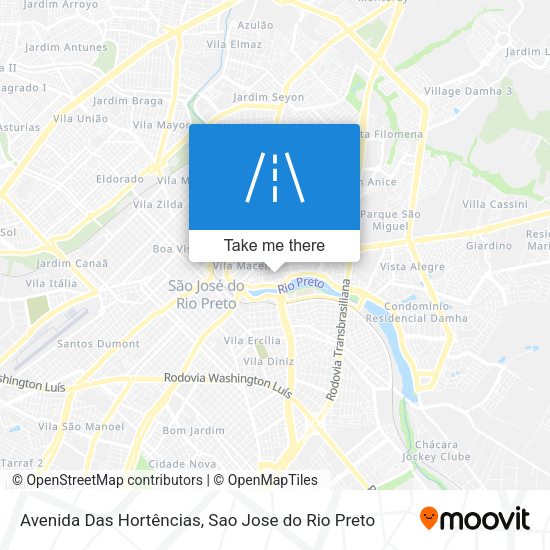 Avenida Das Hortências map