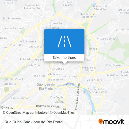 Rua Cuba map