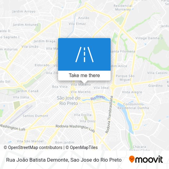 Rua João Batista Demonte map