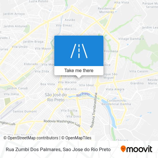 Rua Zumbi Dos Palmares map
