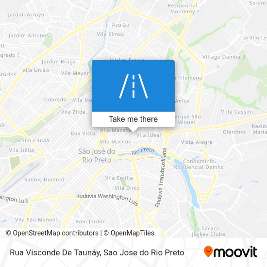Rua Visconde De Taunáy map