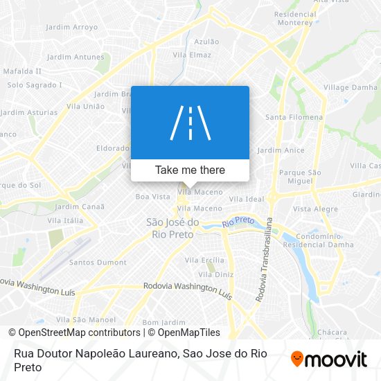 Rua Doutor Napoleão Laureano map