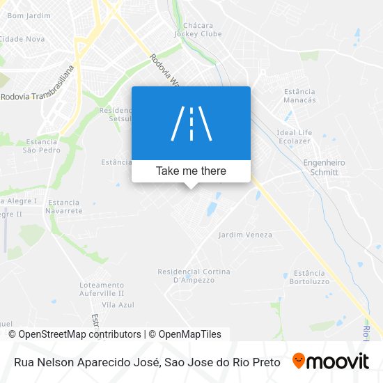Rua Nelson Aparecido José map