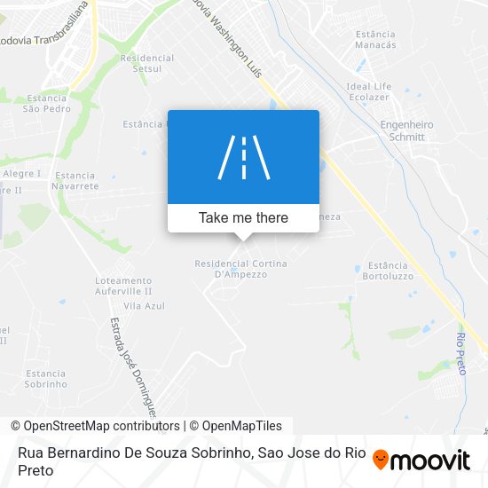 Rua Bernardino De Souza Sobrinho map