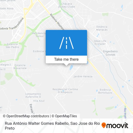 Rua Antônio Walter Gomes Rabello map