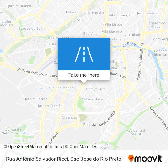 Rua Antônio Salvador Ricci map