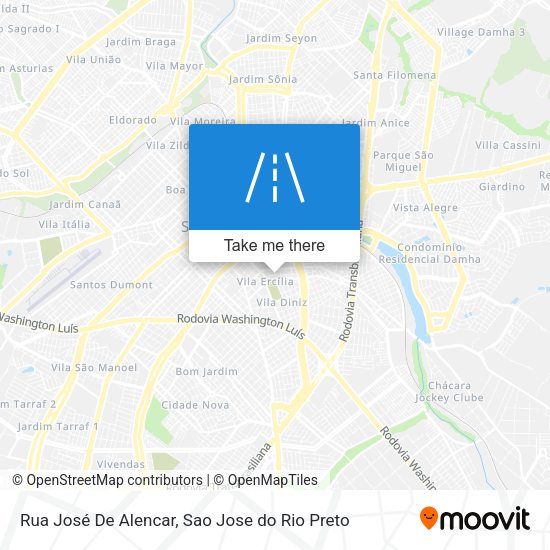 Rua José De Alencar map