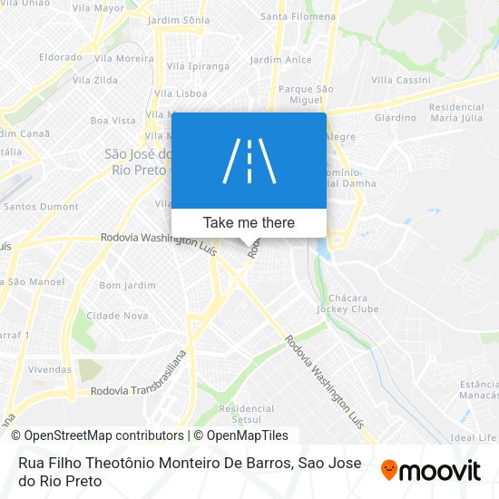 Rua Filho Theotônio Monteiro De Barros map