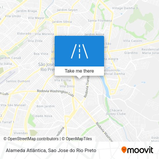 Alameda Atlântica map