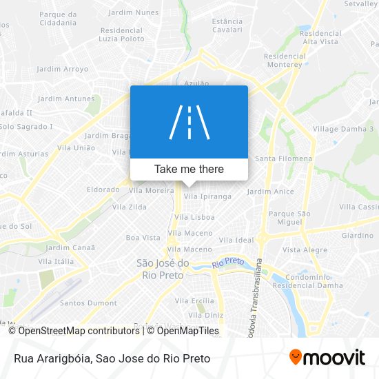 Rua Ararigbóia map