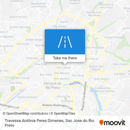 Travessa Antônia Peres Gimenes map