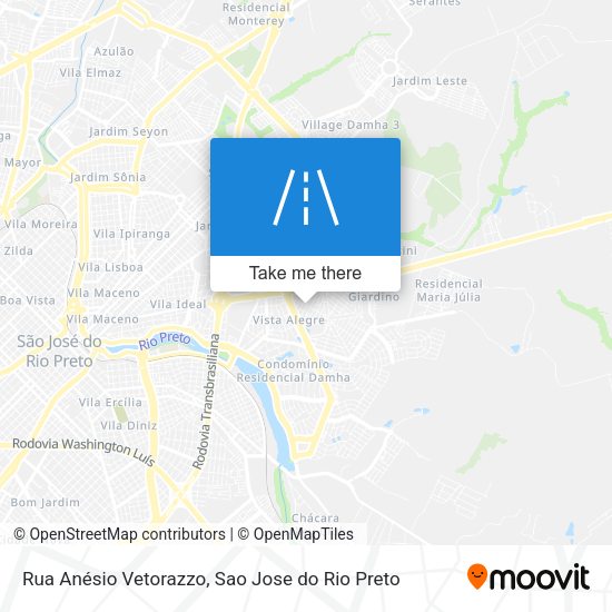 Rua Anésio Vetorazzo map