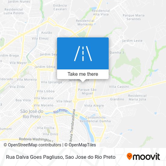 Rua Dalva Goes Pagliuso map