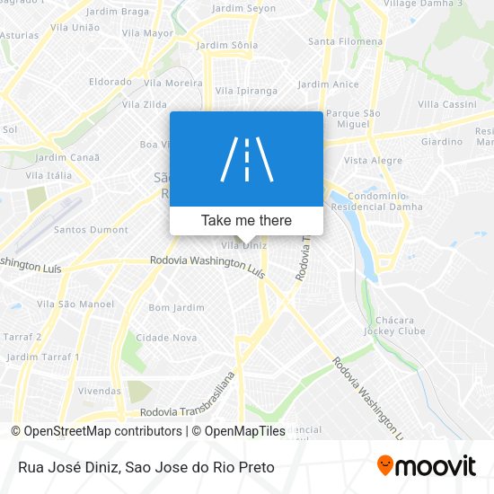 Rua José Diniz map