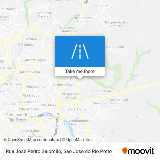 Rua José Pedro Salomão map
