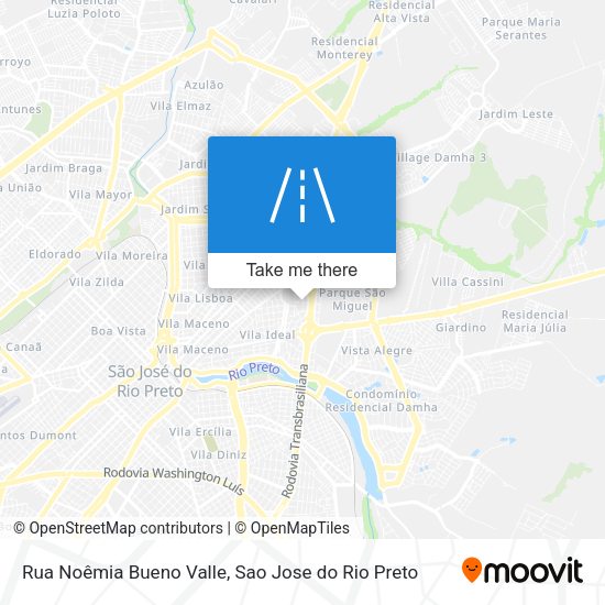 Rua Noêmia Bueno Valle map
