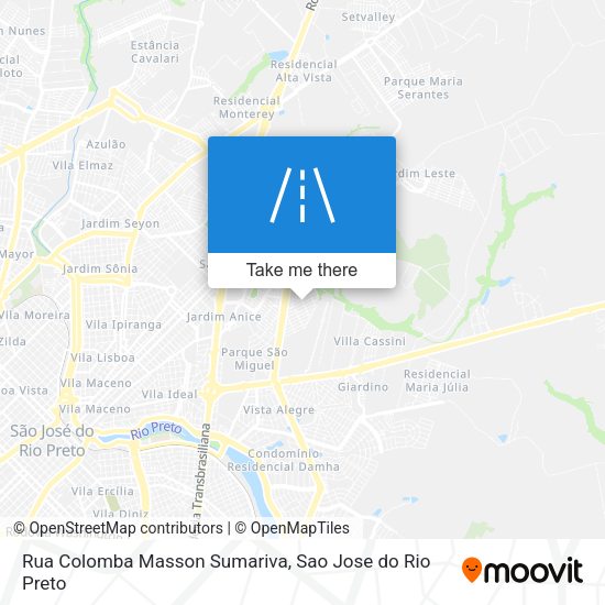 Rua Colomba Masson Sumariva map
