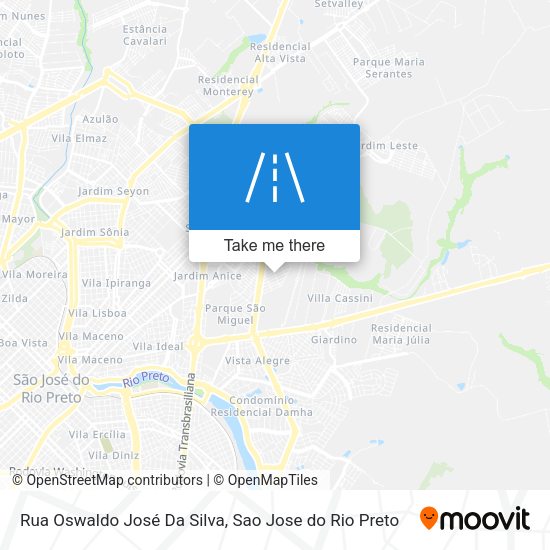Rua Oswaldo José Da Silva map