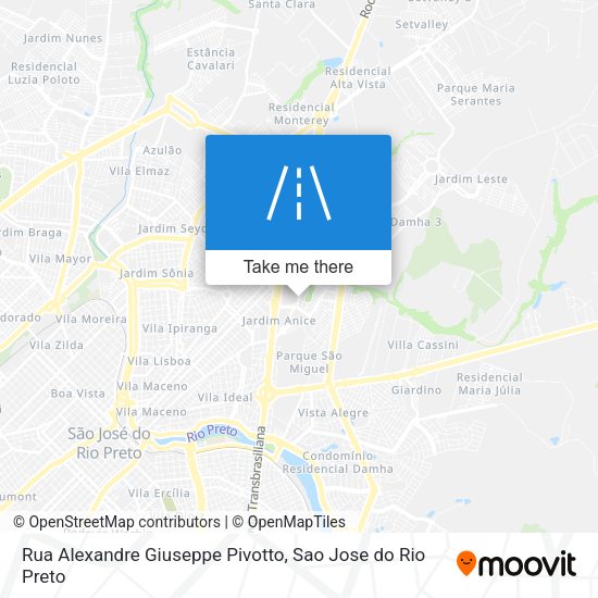 Rua Alexandre Giuseppe Pivotto map