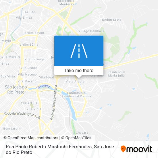 Rua Paulo Roberto Mastrichi Fernandes map