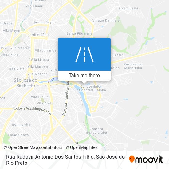 Rua Radovir Antônio Dos Santos Filho map