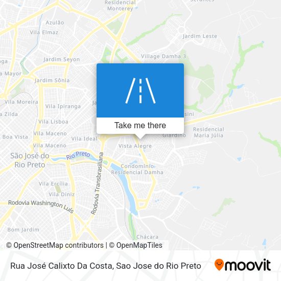 Rua José Calixto Da Costa map
