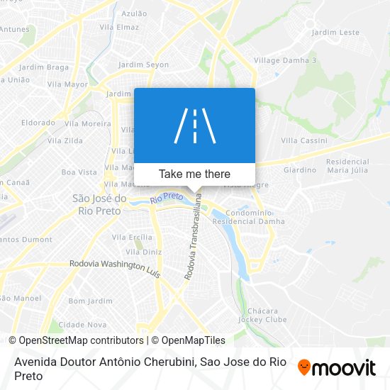 Avenida Doutor Antônio Cherubini map