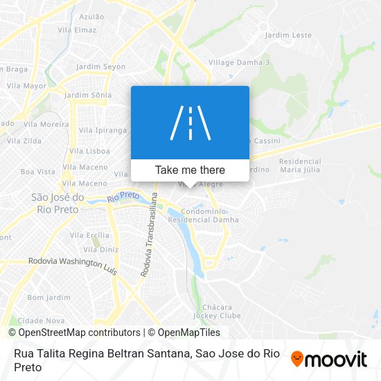 Rua Talita Regina Beltran Santana map