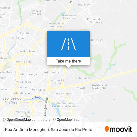 Rua Antônio Menegheti map