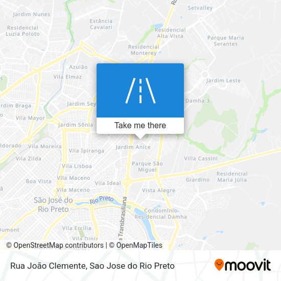 Rua João Clemente map