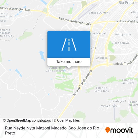 Rua Neyde Nyta Mazoni Macedo map