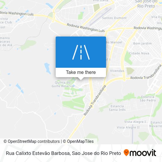 Rua Calixto Estevão Barbosa map