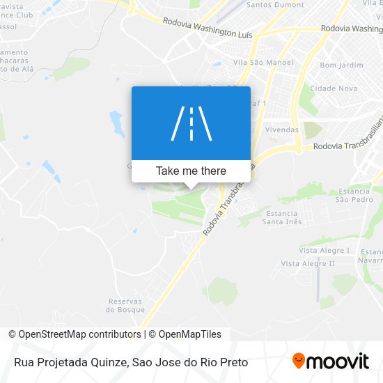 Rua Projetada Quinze map
