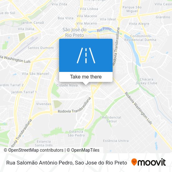 Rua Salomão Antônio Pedro map