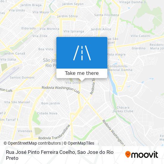 Rua José Pinto Ferreira Coelho map