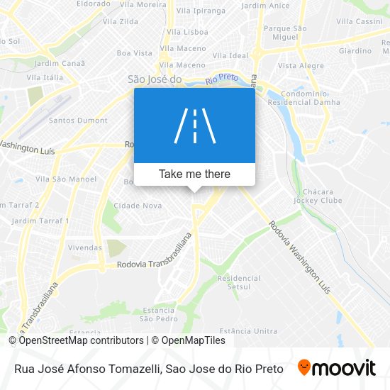 Rua José Afonso Tomazelli map
